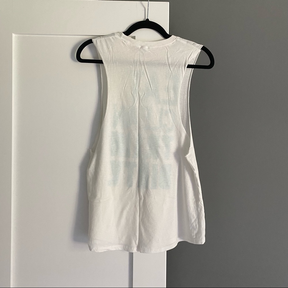 Corner Shop Eat Clean Train Dirty Tank Top White - Picture 2 of 3